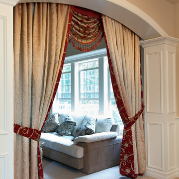Valance curtains with swags and tails by celuce.com