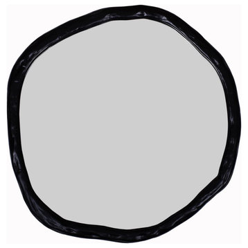 Foundry Wall Mirror, Black