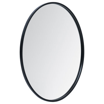 Vasto Round Mirror, Black, 24"