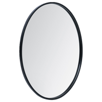 Vasto Round Mirror, Black, 24"