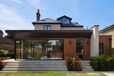 Modern house exterior in London.