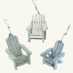 Adirondack Chair Ornaments (Set Of 3) - Decorative Objects And Figurines