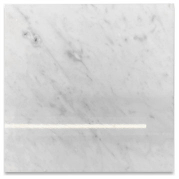 12x12 Carrara Venato Bianco Polished Carrera White Marble Floor Tile, 100 sq.ft.