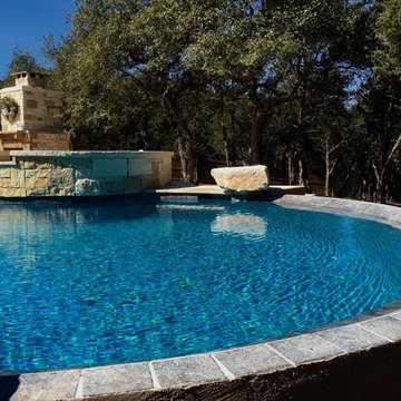 Limestone Free form Pool