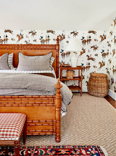 Farmhouse Bedroom by Haddock + Cotter Interior Decoration
