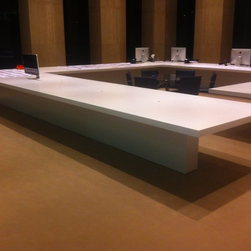 Contemporary Conference Table - Desks And Hutches
