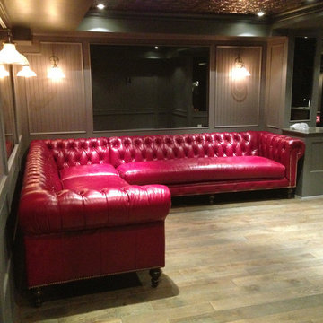 Chesterfield Sectional with "Built in" look.