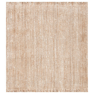 Safavieh Vintage Leather Collection NF828A Rug, Natural/Beige, 6' X 6' Square