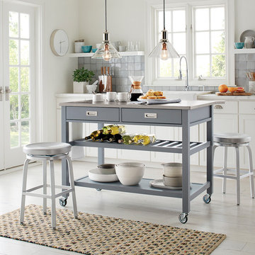 Sheridan Grey Kitchen Island