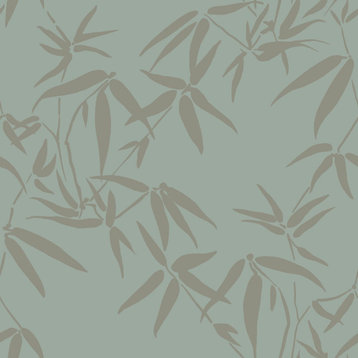Guadua Green Bamboo Leaves Wallpaper Bolt