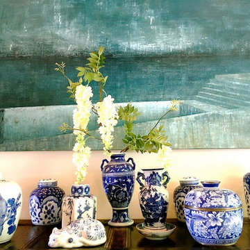 Timeless blue & white