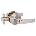 Delaney Hardware - Delaney Hardware Milton Keyed Entry Lever Set - Introducing the Milton Entry Lever in Satin Nickel, a perfect combination of contemporary design and enhanced security, ideal for elevating the aesthetics and functionality of your entryway.