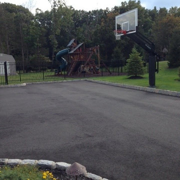 Todd W's Pro Dunk Diamond Basketball System on a 50x40 in Bridgewater, NJ