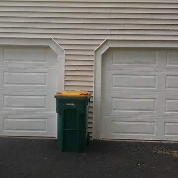 White Sectional Rectangular Panel Garage Door