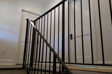 Example of a trendy staircase design in Austin