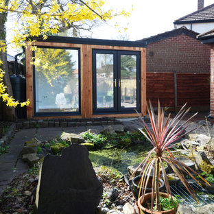 This is an example of a small modern detached studio in Cheshire.