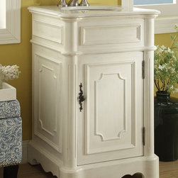 Adelina 21 inch Petite White Finish Bathroom Vanity - Bathroom Vanities And Sink Consoles