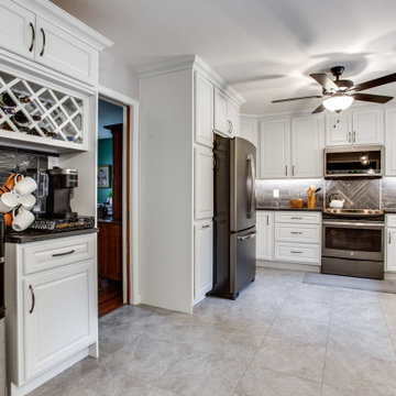 Small White Transitional Kitchen Design Middletown, MD