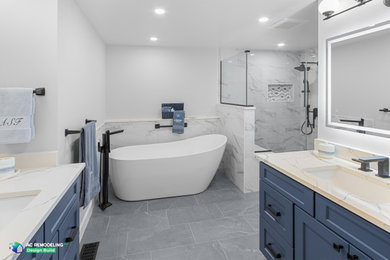 Bathroom - modern bathroom idea in DC Metro