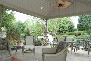 Example of a beach style patio design in Philadelphia