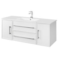 Milano Wall Hung Vanity, White, 48"