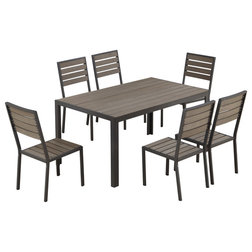 Contemporary Outdoor Dining Sets Outdoor Welsley 6-Seat Outdoor Dining Set