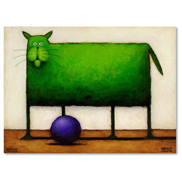 Daniel Patrick Kessler 'Green Trouble I' Canvas Art, 32x24