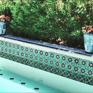 Pool photos from Latin Accents tiles