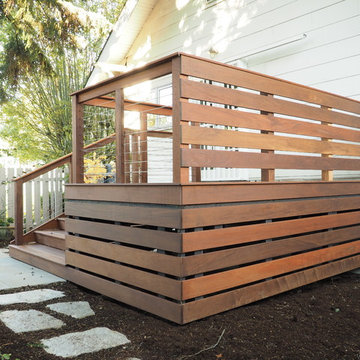 Smolski IPE deck with stainless steel cable railing