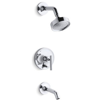 Kohler Purist Pressure-Balancing Bath/Shower Faucet Trim, Polished Chrome