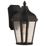 Craftmade - Briarwick Small 1 Light Outdoor Lantern, Textured Matte Black - The past is made present with our Briarwick collection's clear seeded glass and gentle curves capturing the romance of the past.  Offered in multiple finishes and three sizes, the versatile Briarwick is the ideal choice for today.