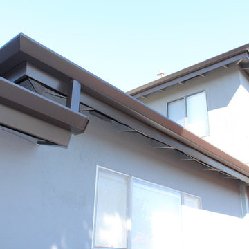 Fascia Wrap, Seamless Angle Faced Gutters,Box Downspouts,Los Angeles