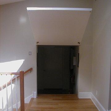 Art Studio concealed storage area - open