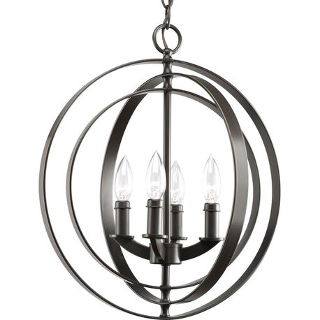 4-Light Foyer, Antique Bronze