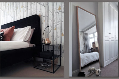 This is an example of a contemporary bedroom in Essex.