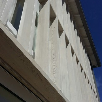 Client home - Cedar timber battens with WOCA Exterior oil white