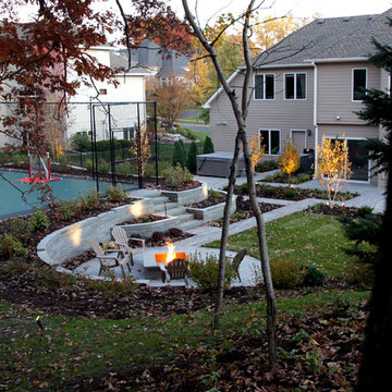 Contemporary Family Retreat & Sport Court