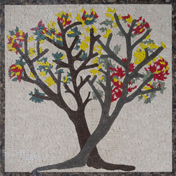 Autumn tree - Handmade Mosaic