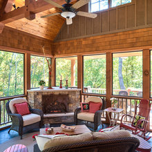 Porch Fireplace