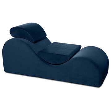 Avana Luvu Lounger-Chaise Lounge for Yoga, Exercise & More - Ink Blue