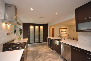 Inspiration for a contemporary kitchen remodel in Miami
