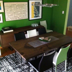Reclaimed Catalpa Live Edge Slab Dining Table - Dining Tables