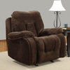 U2007 Brown Champion Froth Fabric Three Piece Sofa Set With Built-in Recliners