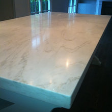 alabama white honed marble