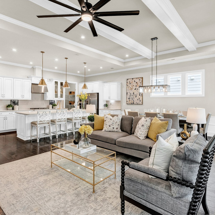 Picture of 75 Exposed Beam Living Room Ideas You'll Love - December, 2025 | Houzz