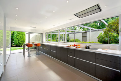 Inspiration for a mid-century modern kitchen remodel in Baltimore