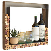 1pc Simple Modern Wall-mounted Wine Cabinet, Wine Rack, Wall Display Shelf,  Creative Restaurant Wine & Rack For Home