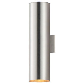 Maxim 26109 Outpost 2 Light 22" Tall Outdoor Wall Sconce - Brushed Aluminum