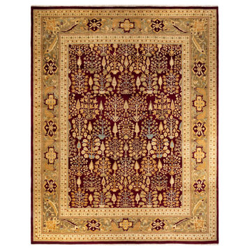 Eclectic, One-of-a-Kind Hand-Knotted Area Rug Red, 11' 10 x 15' 1