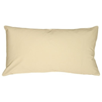 Pillow Decor - Caravan Cotton 9 x 18 Throw Pillows, Cream
